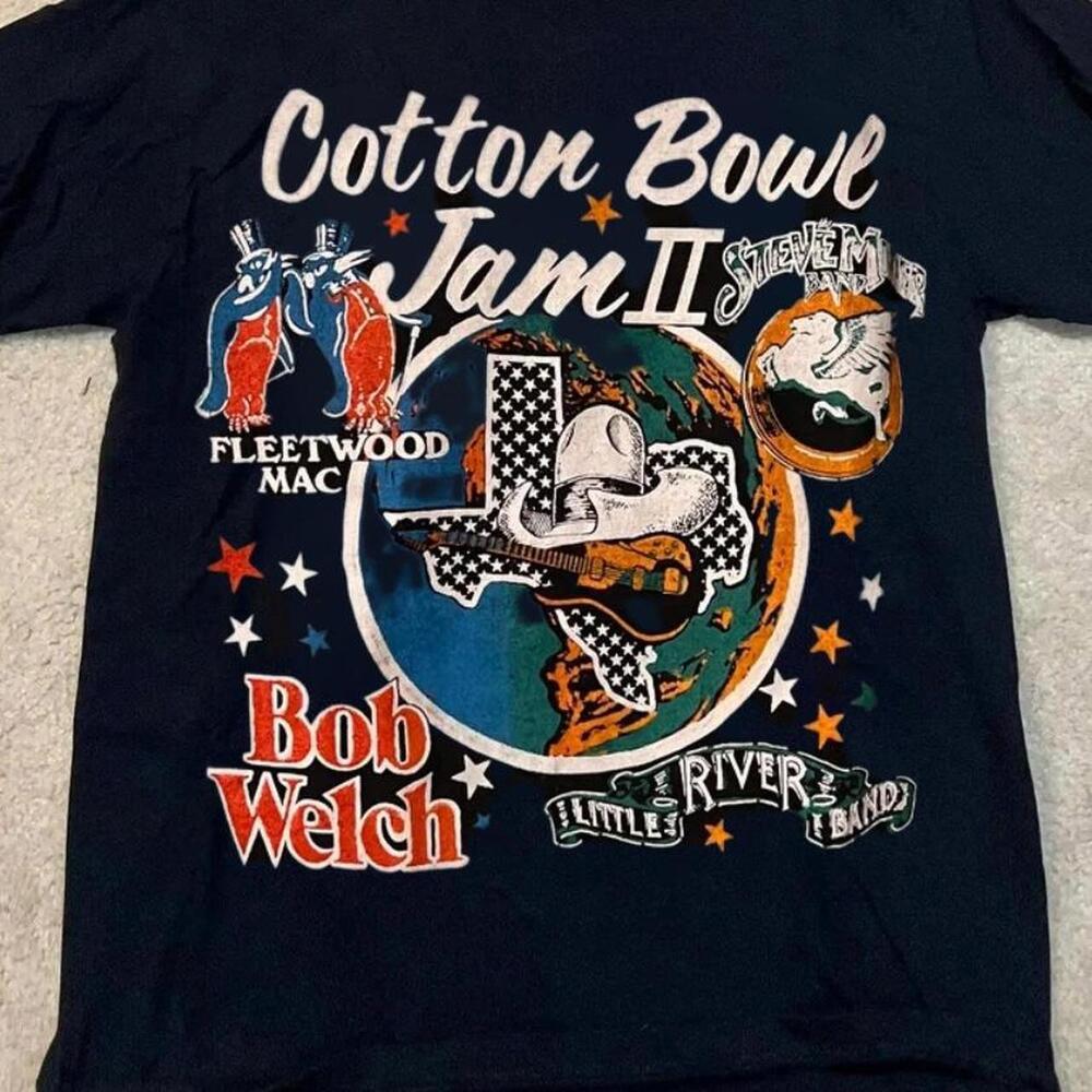 Bob Welch Cotton Bowl Jam Ii Black Cotton T Shirt